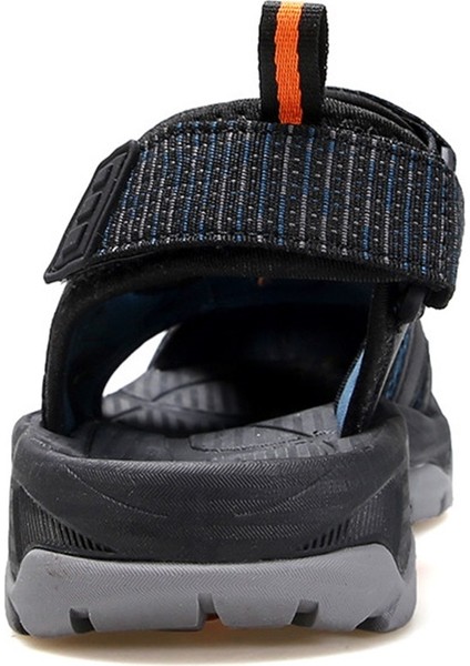 HM740093A Burnu Kapalı Siyah Lacivert Cırtlı Erkek Outdoor Trekking Spor Sandalet indirimleri