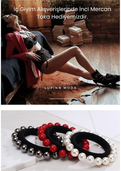 Kostüm Kırmızı Lastikli Dantelli Kadınjartiyer Takım, Iç Çamaşırı modelleri