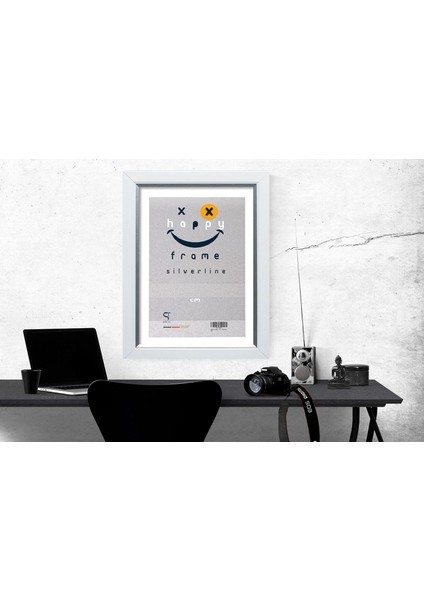 Gümüş Renk Kenarlı Dekoratif Resim Çerçevesi 25x30 Cm modelleri