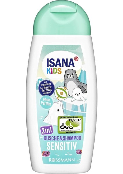 Kids Şampuan ve Duş Jeli 2'si Bir Arada - Çok Hassas Cilt 200 ml