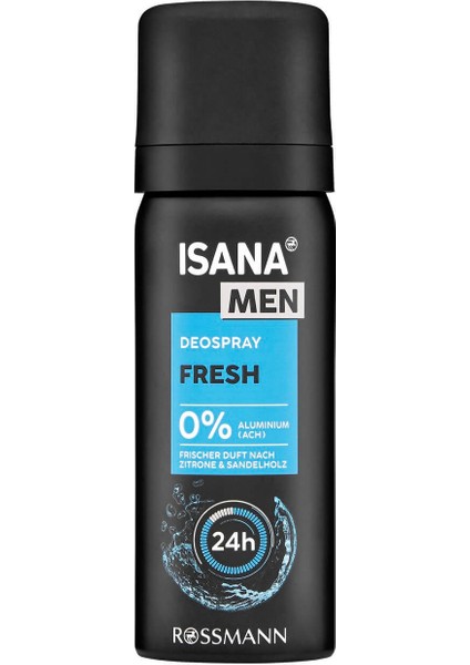 Men Deodorant Sprey Fresh Seyahat Boy 50ML