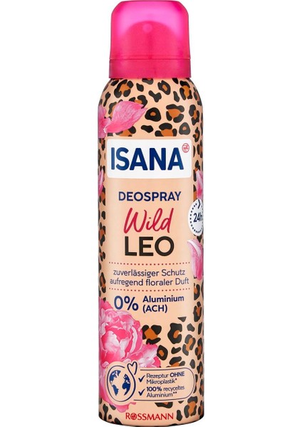 Sprey Deodorant Wild Leo Çiçek Kokusu 150 Ml