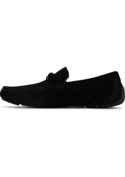 Erkek Siyah Süet Deri Loafer 25SFD630410
