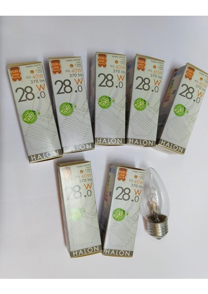 Vitone 28/40W Warmwhıte E27 Duy Halogen Ampul