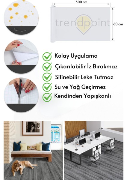 Kendinden Yapışkanlı 60 cm×300 cm Parke Görünümlü Premium Zemin Duvar Kağıdı Dolap Kaplama indirimleri