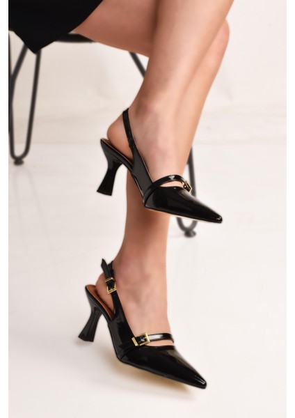 Sivri Burun Arkası Açık Günlük Klasik Kadın Topuklu Ayakkabı fiyatları