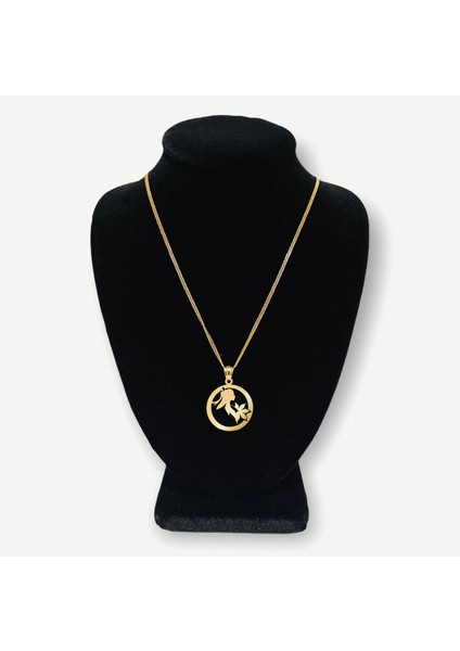 Tabitela 14 Ayar Altın Kolye Ucu Kız GM1045 1 gr