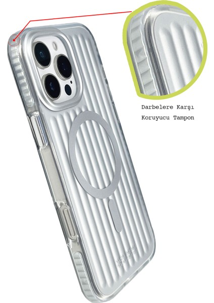 Apple iPhone 16 Uyumlu Kılıf Dalgalı Esnek Darbelere Dayanıklı Magsafe Jeremy Kapak fiyatları