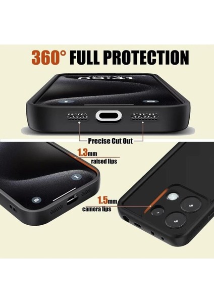 Xiaomi Redmi Note 14 Pro 5g Uyumlu Darbe Önleyici Mat Renkli Esnek Viera Kılıf