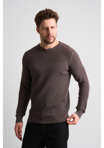 Dokulu Desenli Erkek Triko Kazak indirimleri