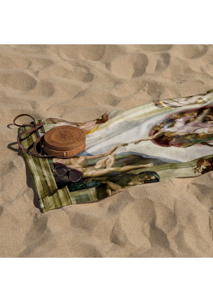 The Creation Of Adam Plaj Havlusu - Mıcrofıber modelleri