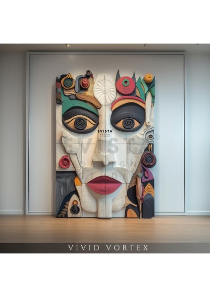 Vivid Vortex Limited Edition Duvar Heykeli Figür Dekorasyon