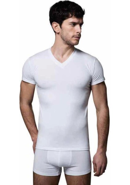 Xpetrana- U.s Polo Erkek 2'li Kısa Kol V Yaka Atlet 80194