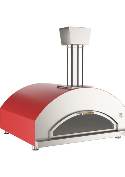 Quintetto Pizza Odun Ateşli Kırmızıl Pizza Fırını