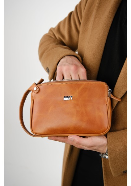 Moon Bag 4381 Hakiki Deri Unisex El Çantası