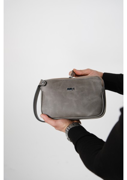 Moon Bag 4381 Hakiki Deri Unisex El Çantası