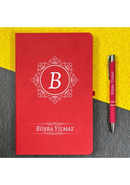 Kişiye Özel Isimli Ajanda Not Defteri ve Kalem Seti 2413B02