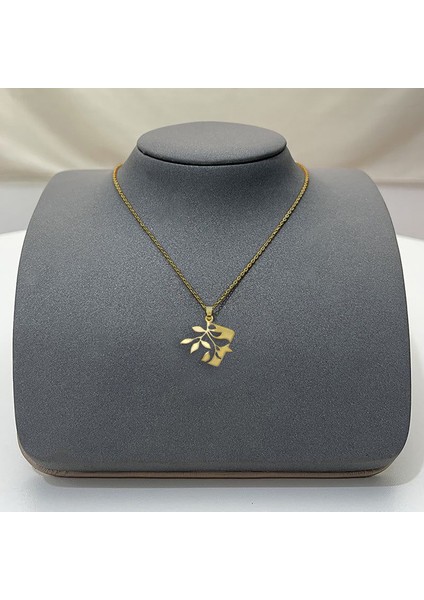 Tabitela 8 Ayar Altın Kolye Ucu Yaprak GM1188 1 gr