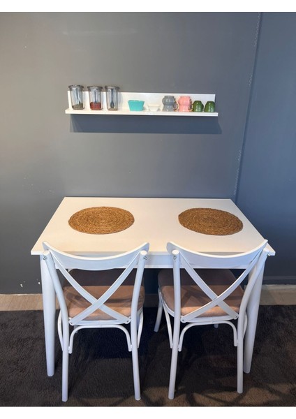 70*110 Küçük Sabit Beyaz Yemek Mutfak Balkon Masası modelleri
