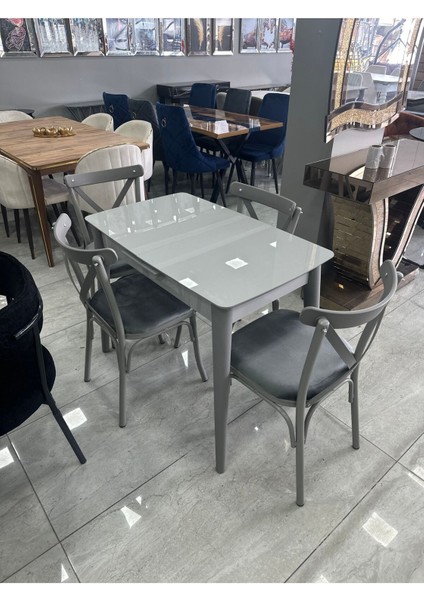 60/100 Sis Gri Açılır Highloss Yemek Masası fiyatları