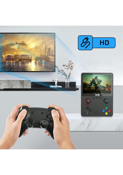 Rs X6 Oyun Konsolu 3.5'' IPS 10000 Oyun modelleri