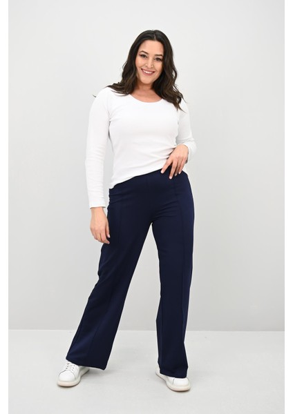 Kadın Büyük Beden Çima Detaylı Tayt Pantolon 6322-25 fiyatları