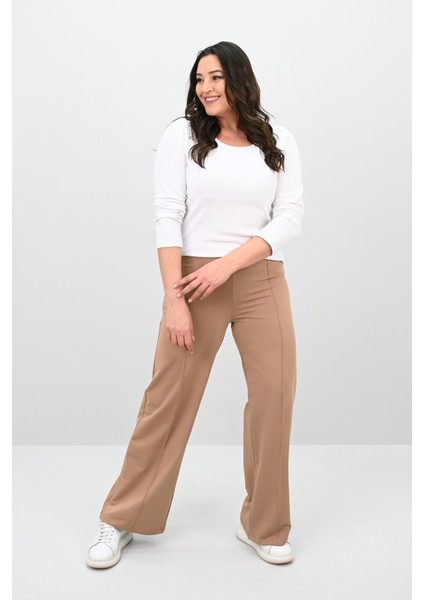 Kadın Büyük Beden Çima Detaylı Tayt Pantolon 6322-25 fiyatları