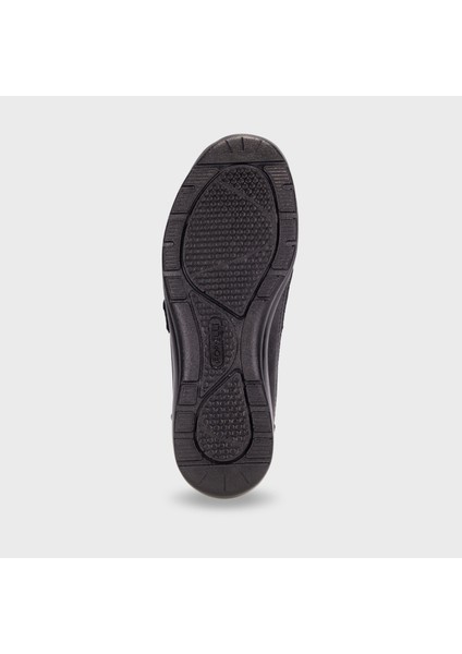 ANITA 55012-K Siyah Kadın Günlük Deri Comfort Ayakkabı