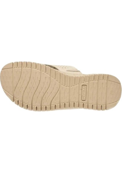 SOFIA 38505-G Bej Kadın Deri Comfort Terlik indirimleri