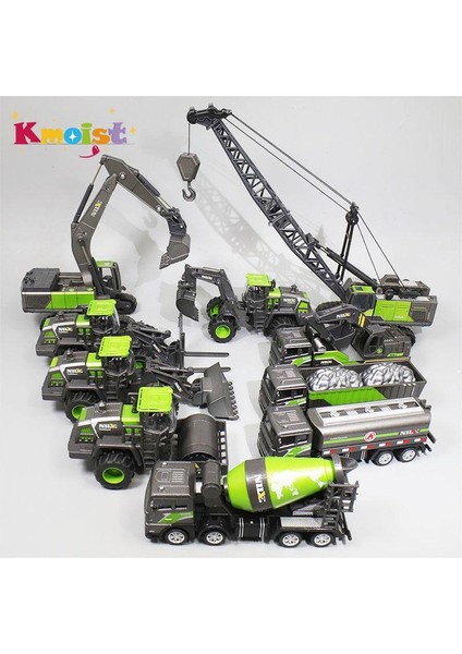 1/50 Model Araba Buldozer Kamyon Ekskavatör Vinç Forklift Inşaat Mühendislik Araç Oyuncakları Erkek Çocuklar Için Eğitici Oyuncaklar (Yurt Dışından)