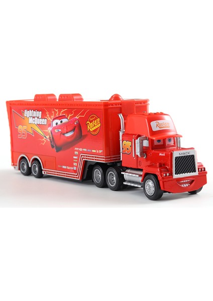 Disney Pixar Arabalar 2 3 Oyuncaklar Şimşek Mcqueen Kamyon Jackson Fırtına Amca Mack 1:55 Diecast Kamyon Römork Model Çocuk Çocuklar Hediye (Yurt Dışından)