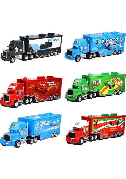 Disney Pixar Arabalar 2 3 Oyuncaklar Şimşek Mcqueen Kamyon Jackson Fırtına Amca Mack 1:55 Diecast Kamyon Römork Model Çocuk Çocuklar Hediye (Yurt Dışından) modelleri