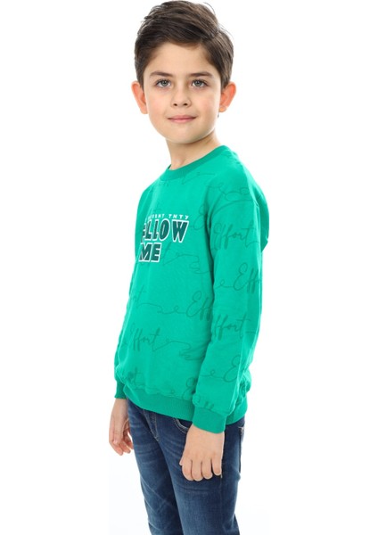 Erkek Çocuk Baskılı Sweatshirt