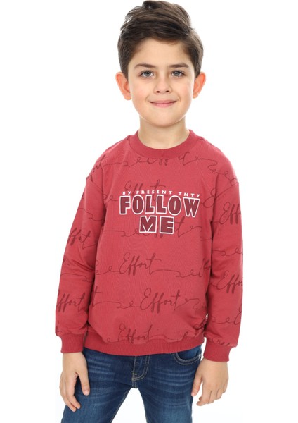 Erkek Çocuk Baskılı Sweatshirt