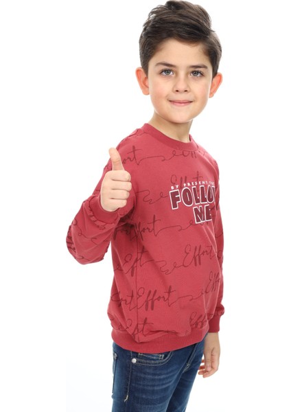 Erkek Çocuk Baskılı Sweatshirt modelleri