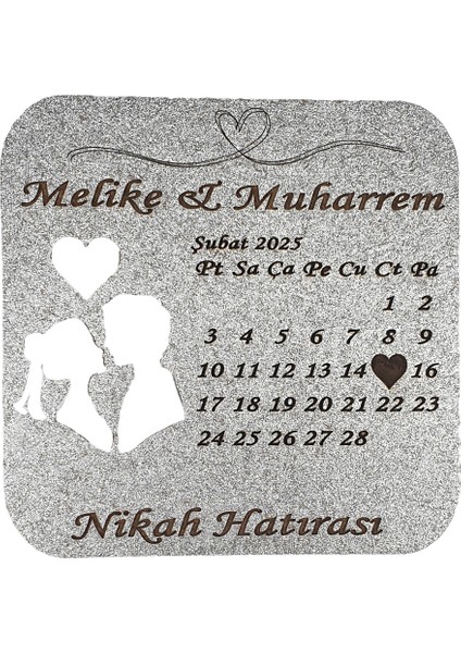 Düğün Nişan Nikah Kına Söz Hediyelik Takvim Model Magnet 25 Adet