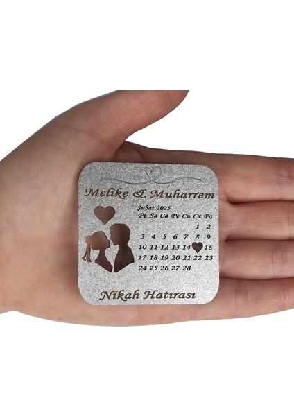Düğün Nişan Nikah Kına Söz Hediyelik Takvim Model Magnet 25 Adet
