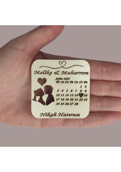 Düğün Nişan Nikah Kına Söz Hediyelik Takvim Model Magnet 25 Adet