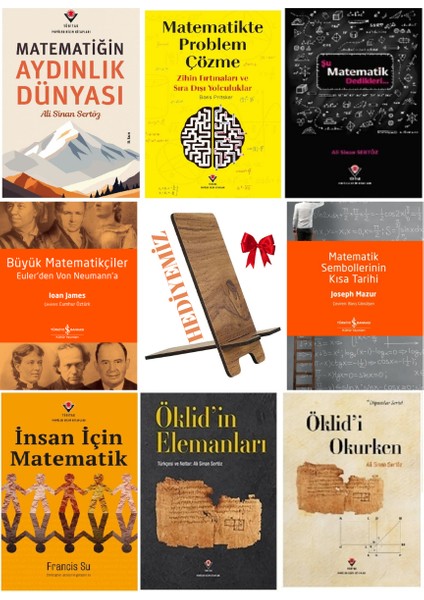Büyük Matematikçiler - Matematikte Problem Çözme - Matematiğin Aydınlık Dünyası - Şu Matematik Dedikleri - Öklid'in Elemanları - Öklid'i Okurken / 8 Kitap Set