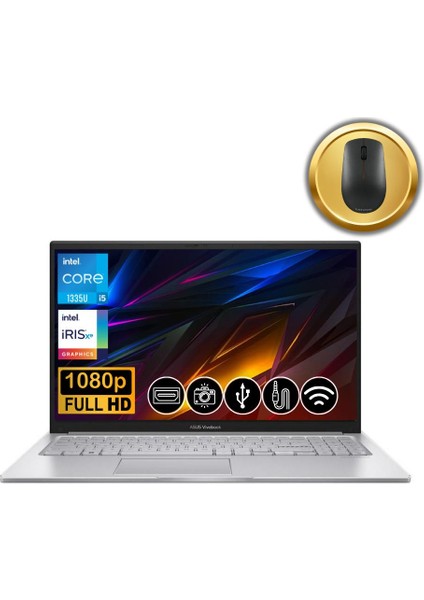 Vivobook I5-1335U 40GB 2tb M. SSD X1504VA-NJ1424 ATL47 15.6" Fdos Notebook &mouse