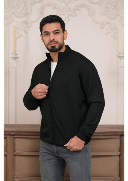 Regular Fit Dik Yaka Ince Baharlık Triko Hırka