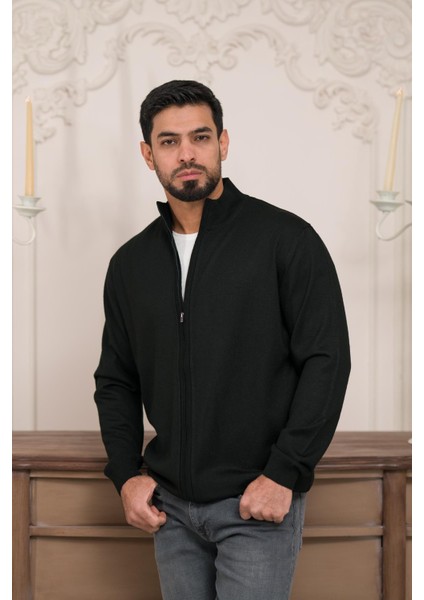Regular Fit Dik Yaka Ince Baharlık Triko Hırka