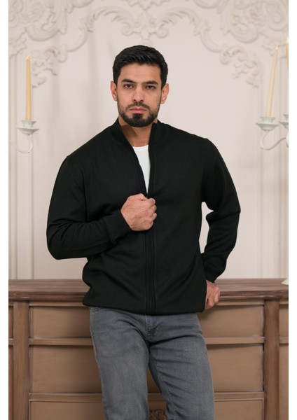 Regular Fit Dik Yaka Ince Baharlık Triko Hırka