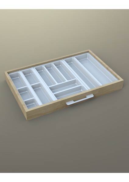 Mutfak Çekmece Içi Kaşıklık 74CM x 48CM Yanlar ve Boydan 4cm Kesilebilir, Beyaz fiyatları