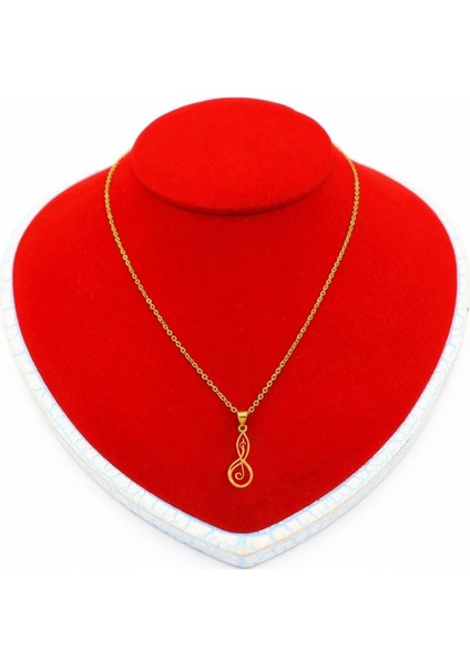 Tabitela 8 Ayar Altın Kolye Ucu Nota GM1307 1 gr