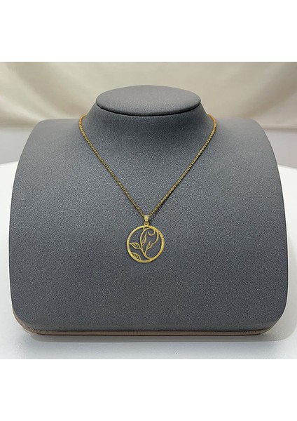 Tabitela 8 Ayar Altın Kolye Ucu Yaprak GM1168 1 gr