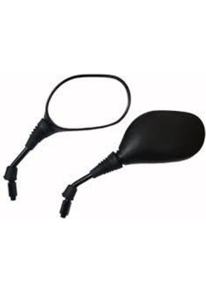Motosiklet Ayna Siyah 10 mm Çap Ergonomik Tasarım ile Kolay Kullanım Sağlar