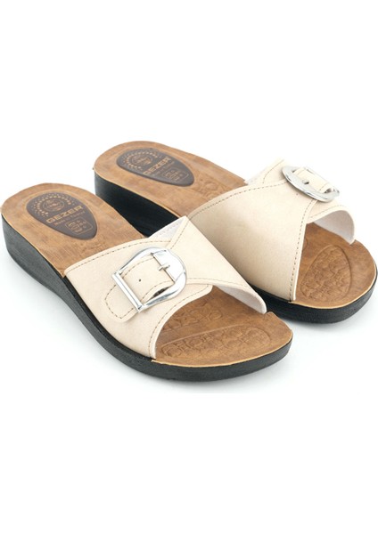 Kadın Yazlık Suni Deri Tek Toka Ayarlanabilir Rahat Taban Günlük Terlik modelleri