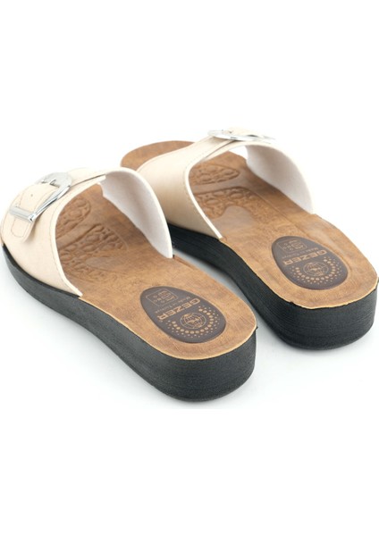Kadın Yazlık Suni Deri Tek Toka Ayarlanabilir Rahat Taban Günlük Terlik fırsatları
