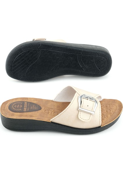 Kadın Yazlık Suni Deri Tek Toka Ayarlanabilir Rahat Taban Günlük Terlik indirimleri
